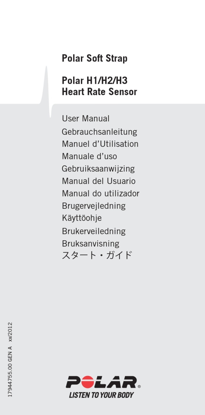 Polar Electro H1 user manual