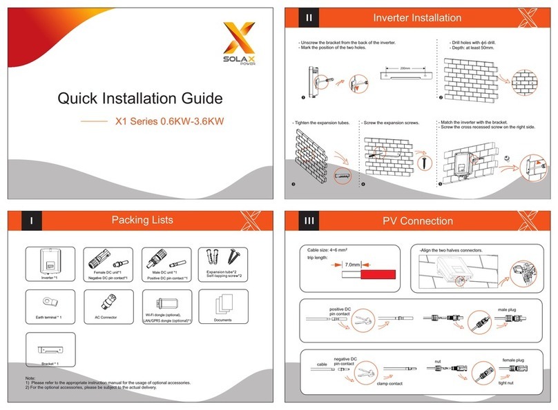 SolaX Power X1-0.6 Quick installation guide