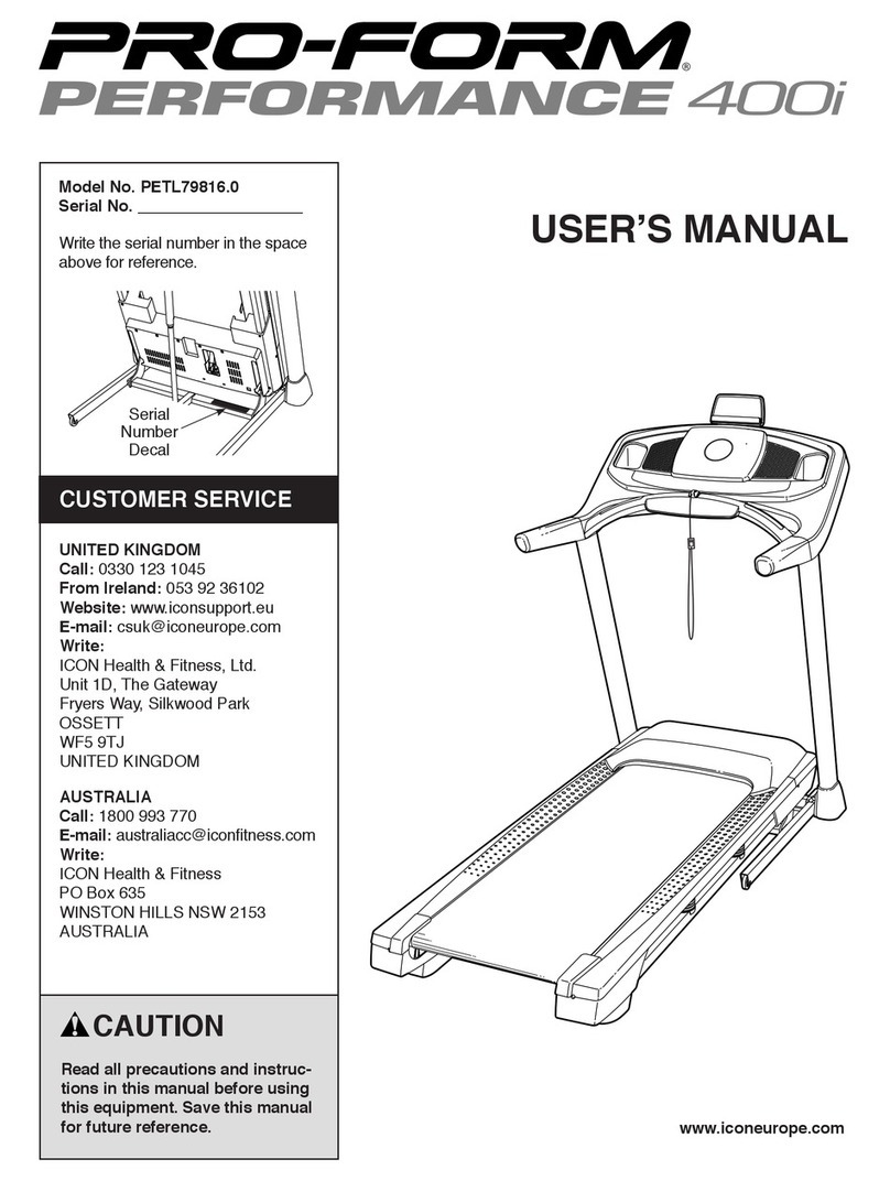 Pro-Form PETL79816.0 User manual