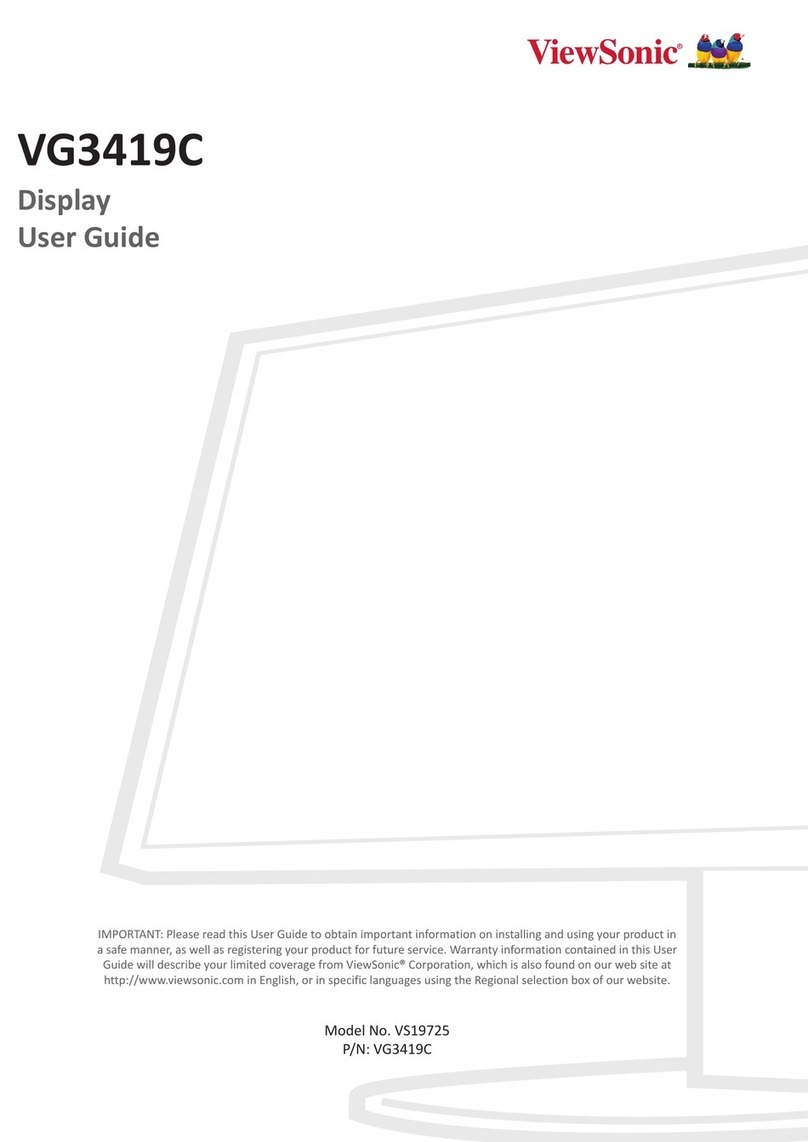 ViewSonic VG3419C User manual