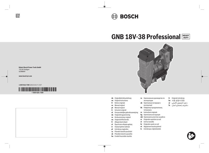 Bosch Professional GNB 18V-38 Original instructions Bosch Professional GNB 18V-38 Original instructions