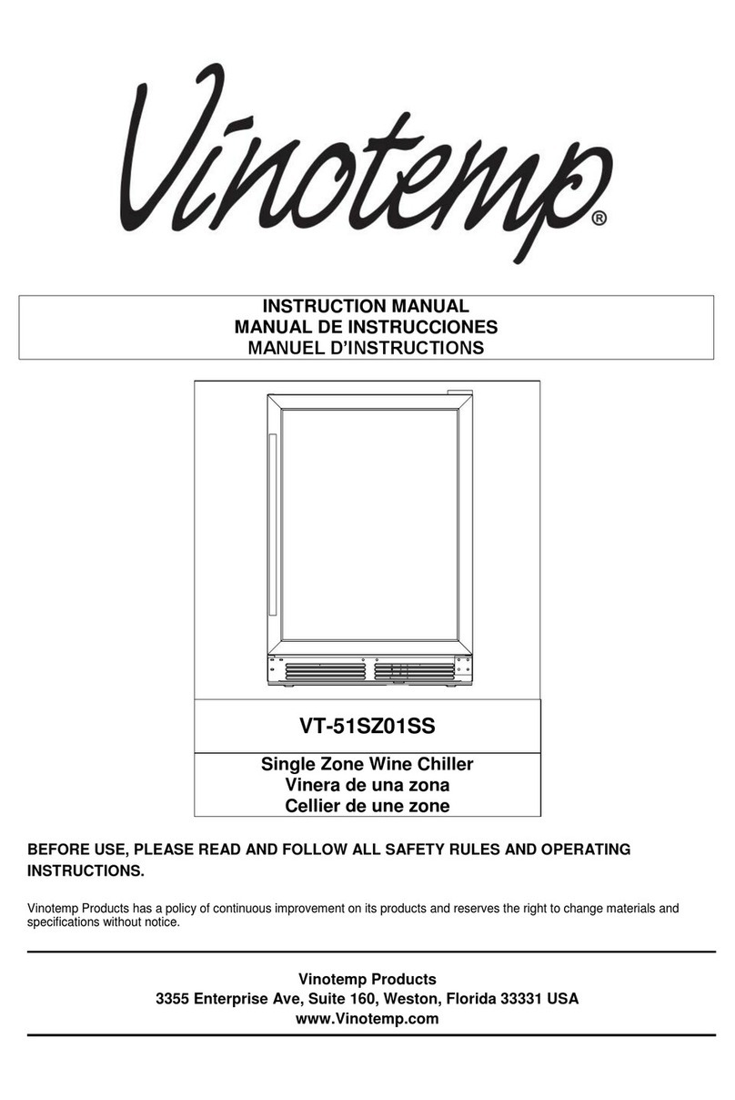 Vinotemp VT-51SZ01SS instruction manual