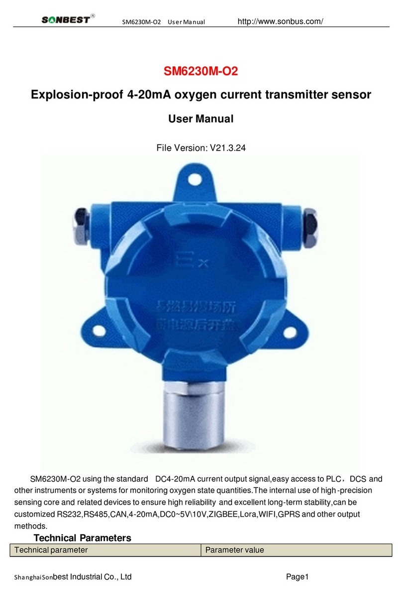 SONBEST SM6230M-O2 user manual
