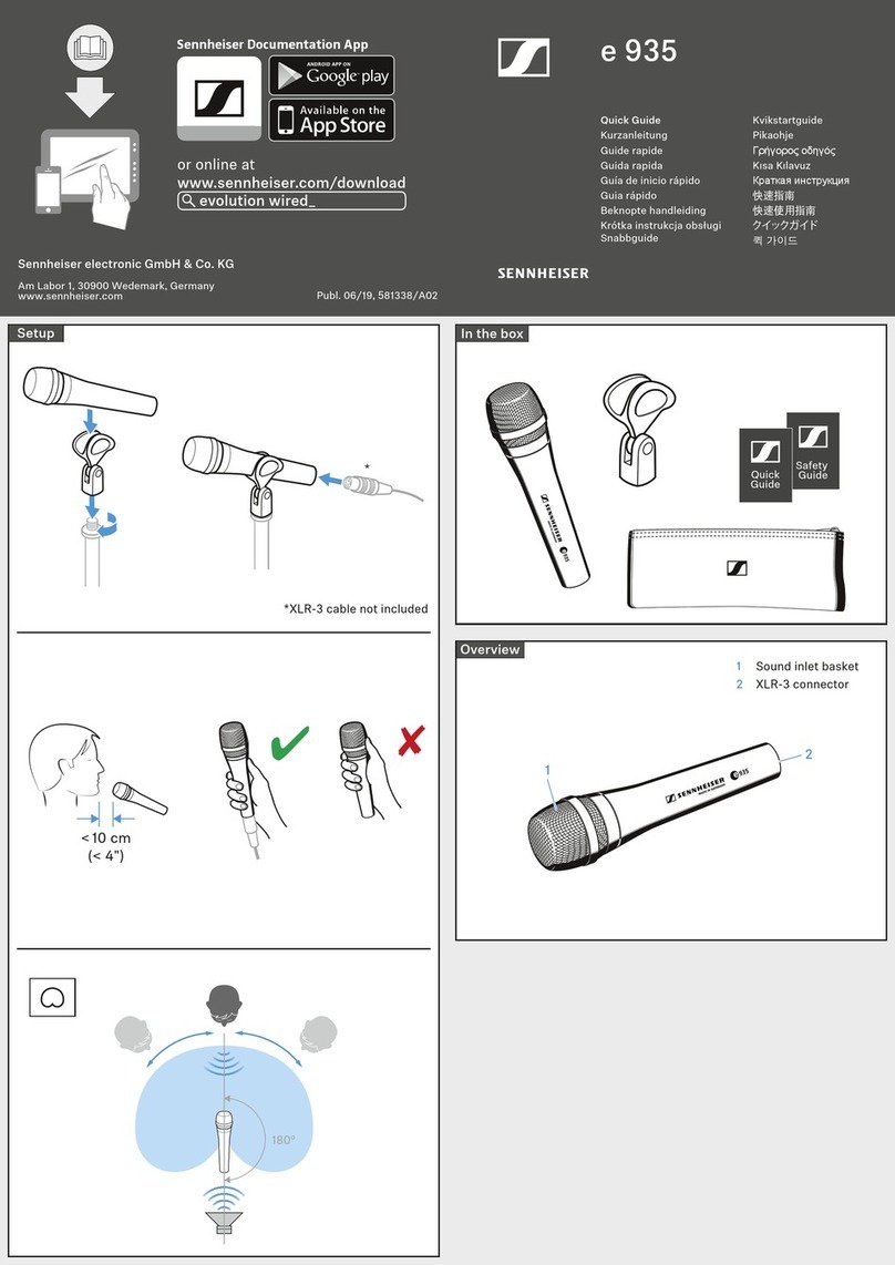 Sennheiser e 935 quick guide