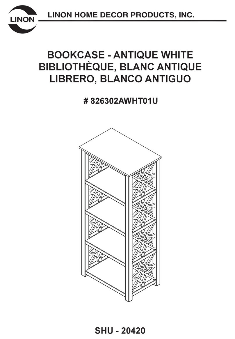Linon 826302AWHT01U User manual