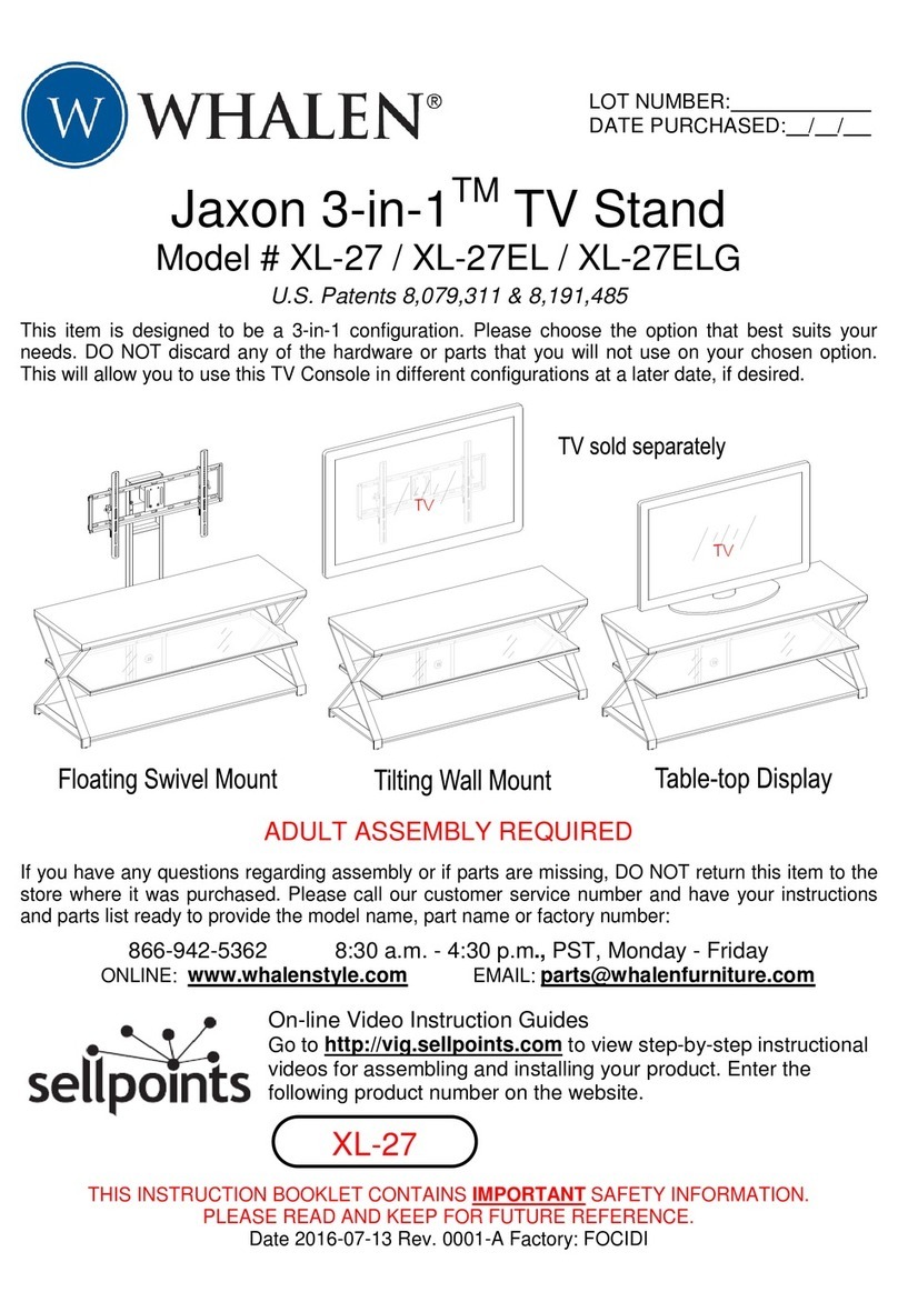 Whalen Jaxon 3-in-1 XL-27 User manual