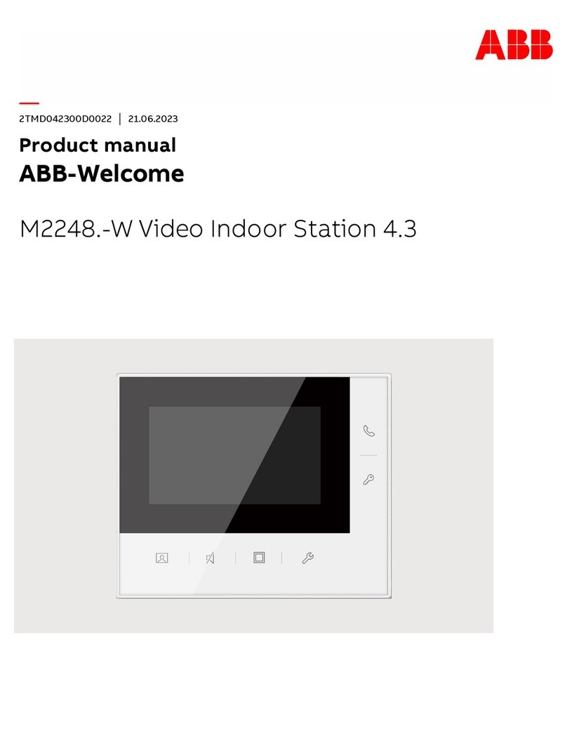 ABB Welcome M2248 W Series User manual