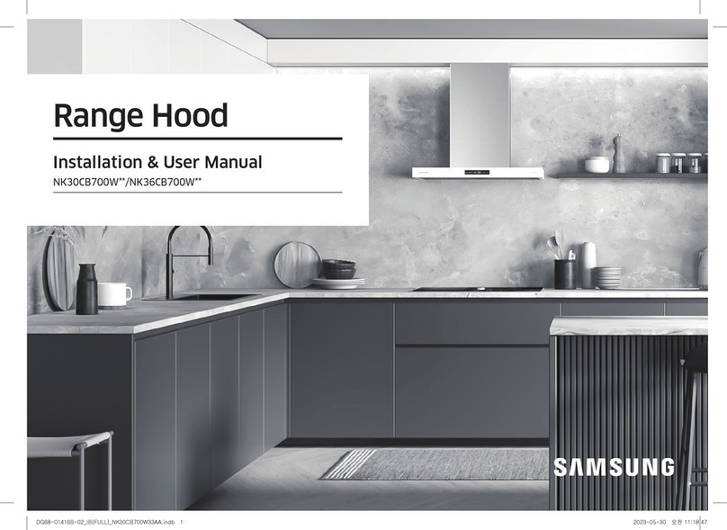 Samsung NK36CB700W Series Installation & user manual
