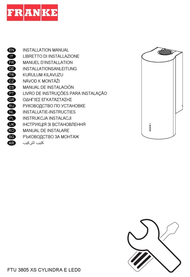 Franke Turn FTU 3805 Design Inox installation manual