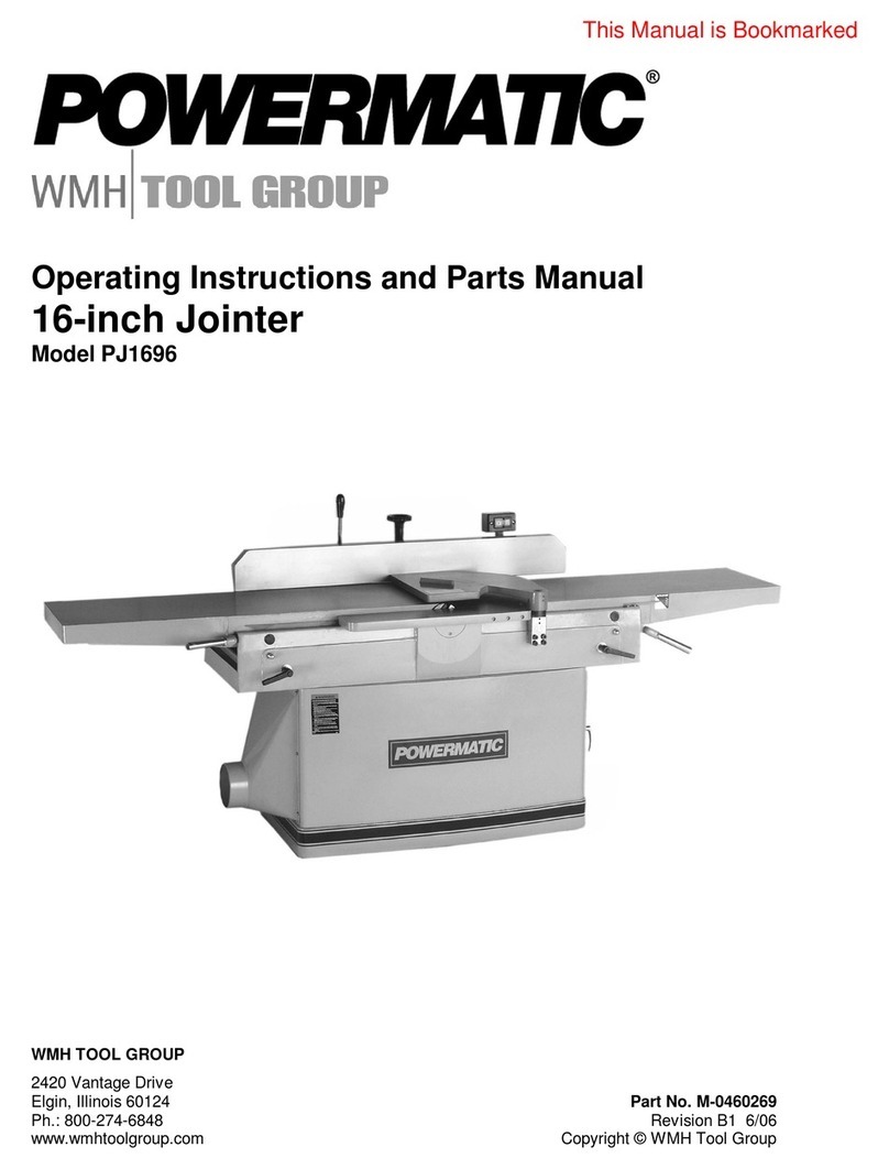 WMH Tool Group Powermatic PJ1696T Operating instructions and parts manual WMH Tool Group Powermatic PJ1696T Operating instructions and parts manual