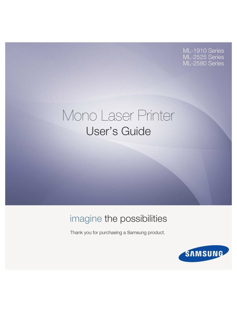 Samsung ML-2580 Series User manual Samsung ML-2580 Series User manual