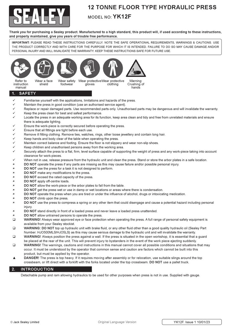 Sealey YK12F manual