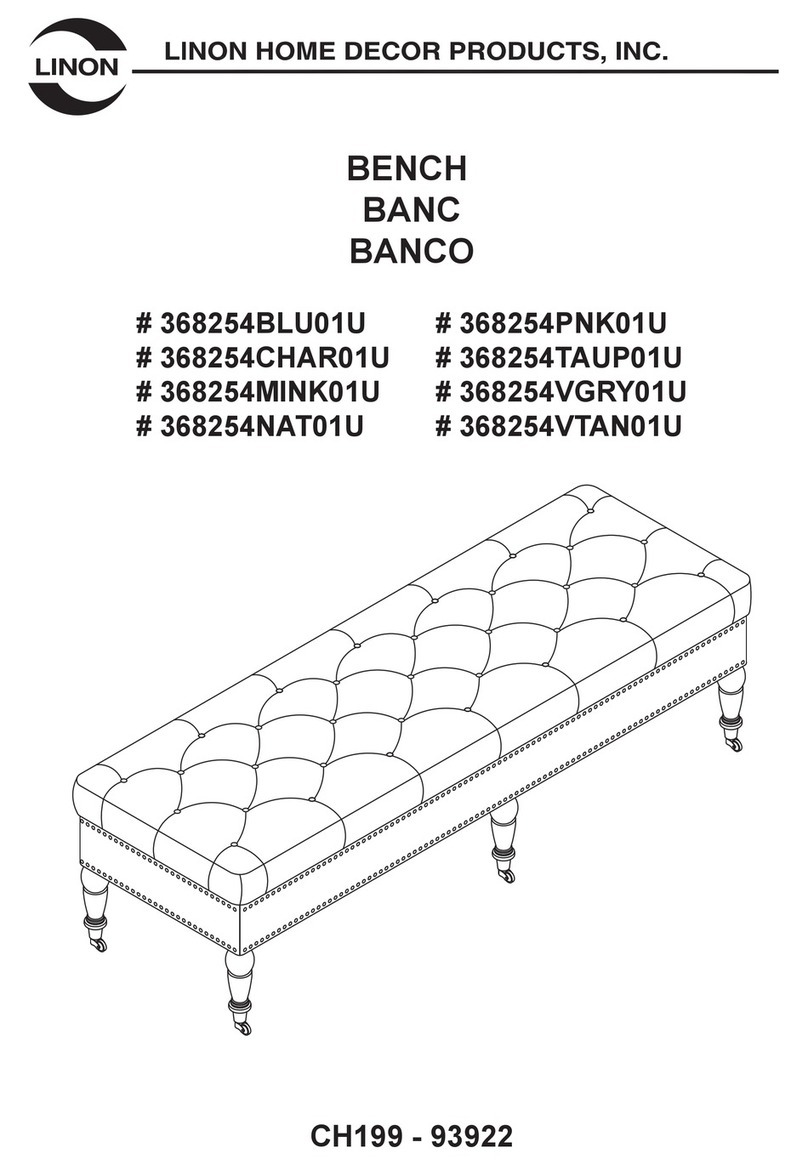 Linon 368254BLU01U User manual Linon 368254BLU01U User manual