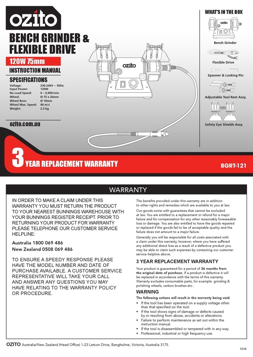 Ozito BGRT-121 instruction manual