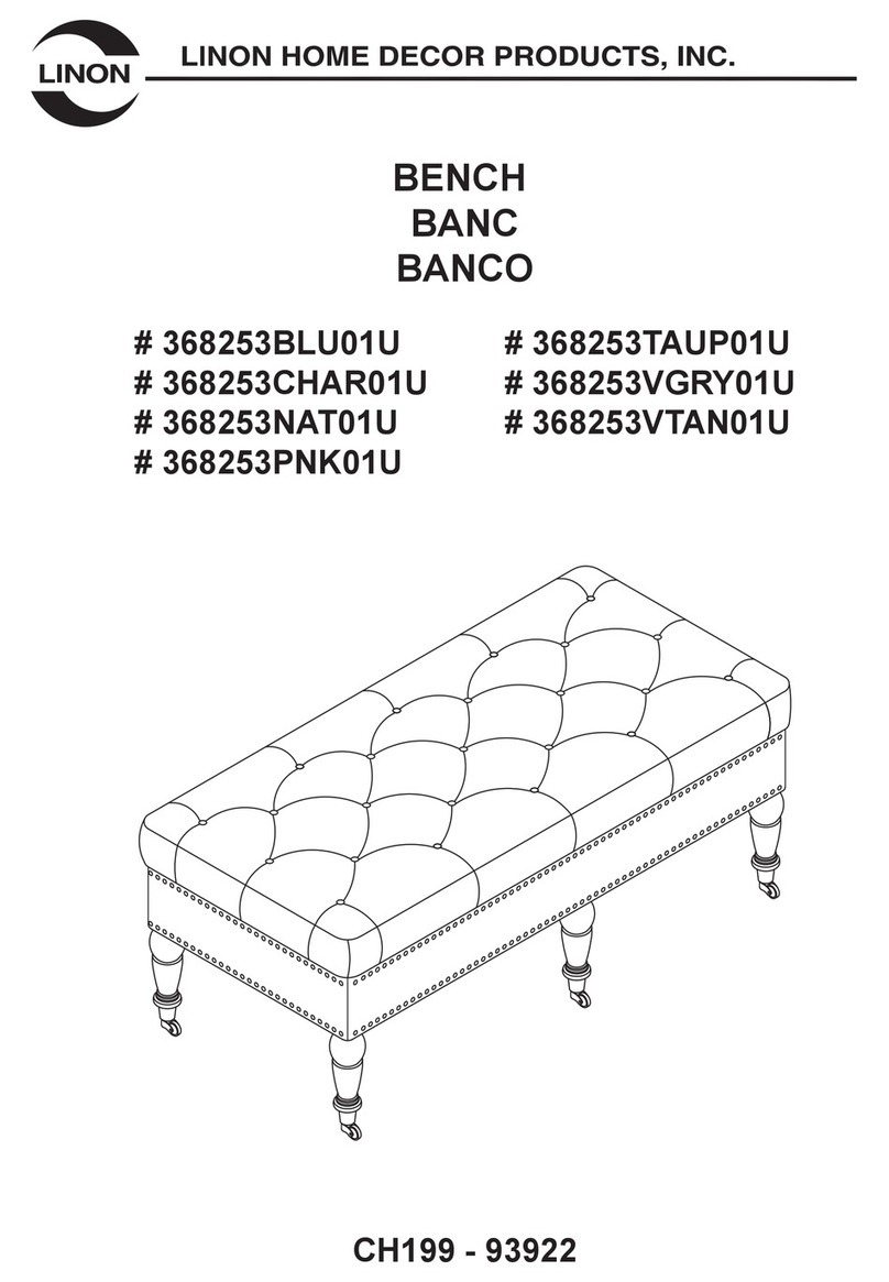 Linon 368253BLU01U User manual