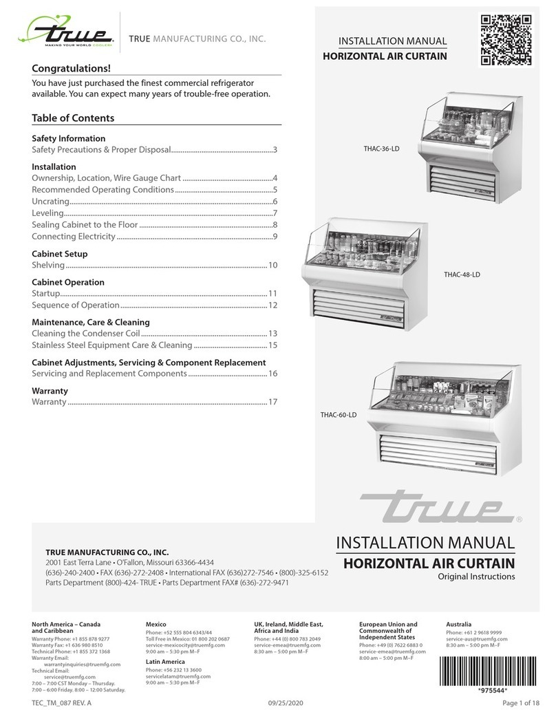 True THAC-36-LD User manual