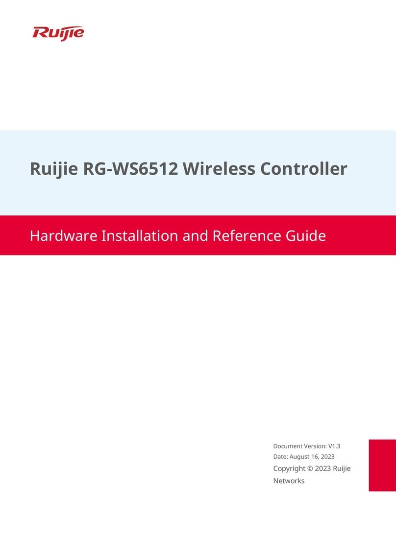 Ruijie RG-WS6512 Installation and reference guide