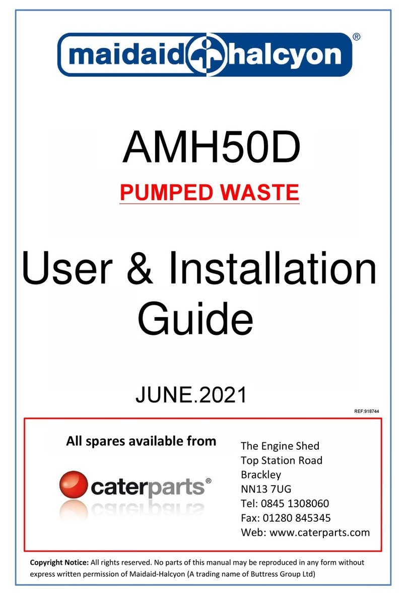 Maidaid Halcyon AMH50D Troubleshooting guide