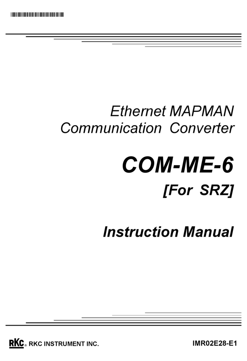 RKC INSTRUMENT COM-ME-6 User manual