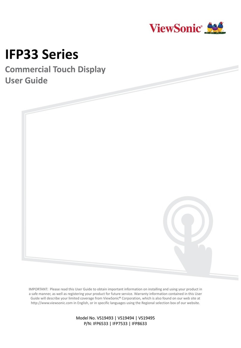 ViewSonic ViewBoard IFP33 Series User manual