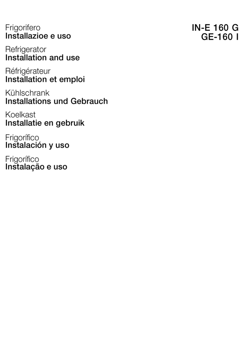 Indesit IN-E 160 G Installation and use manual