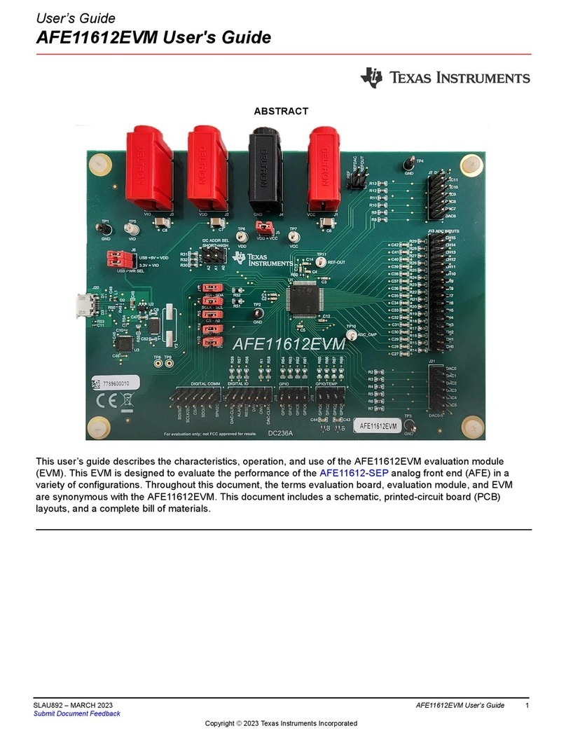 Texas Instruments AFE11612EVM user guide