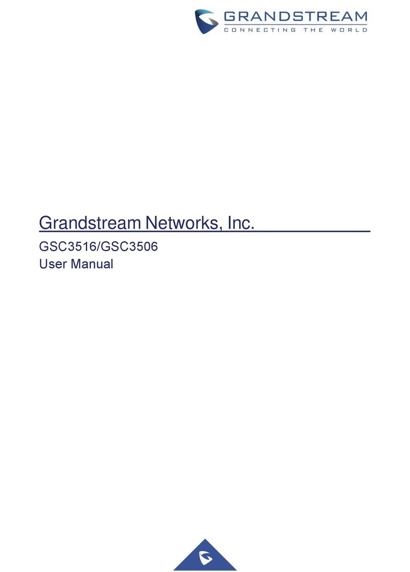 Grandstream Networks GSC3516 User manual