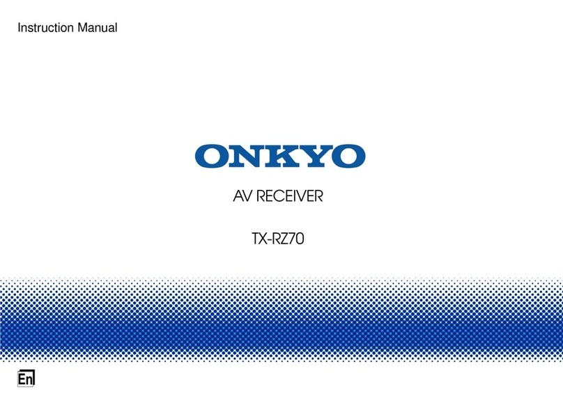 Onkyo TX-RZ70 User manual Onkyo TX-RZ70 User manual
