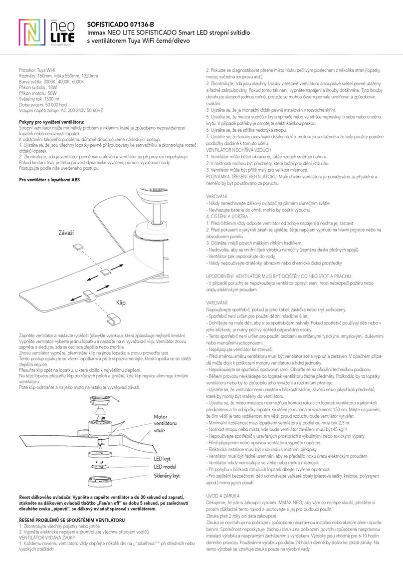 IMMAX NEO LITE SOFISTICADO manual
