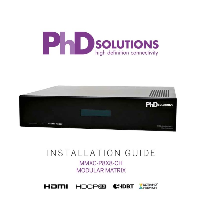 PhDsolutions MMXC-P8X8-CH installation guide