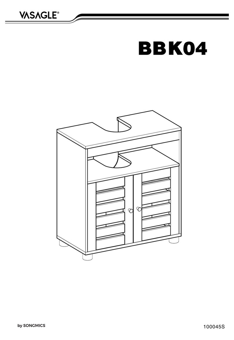 Songmics VASAGLE BBK04 Assembly instructions