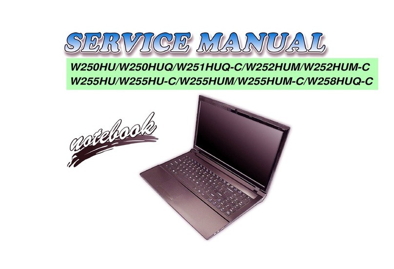 Clevo W250HU User manual