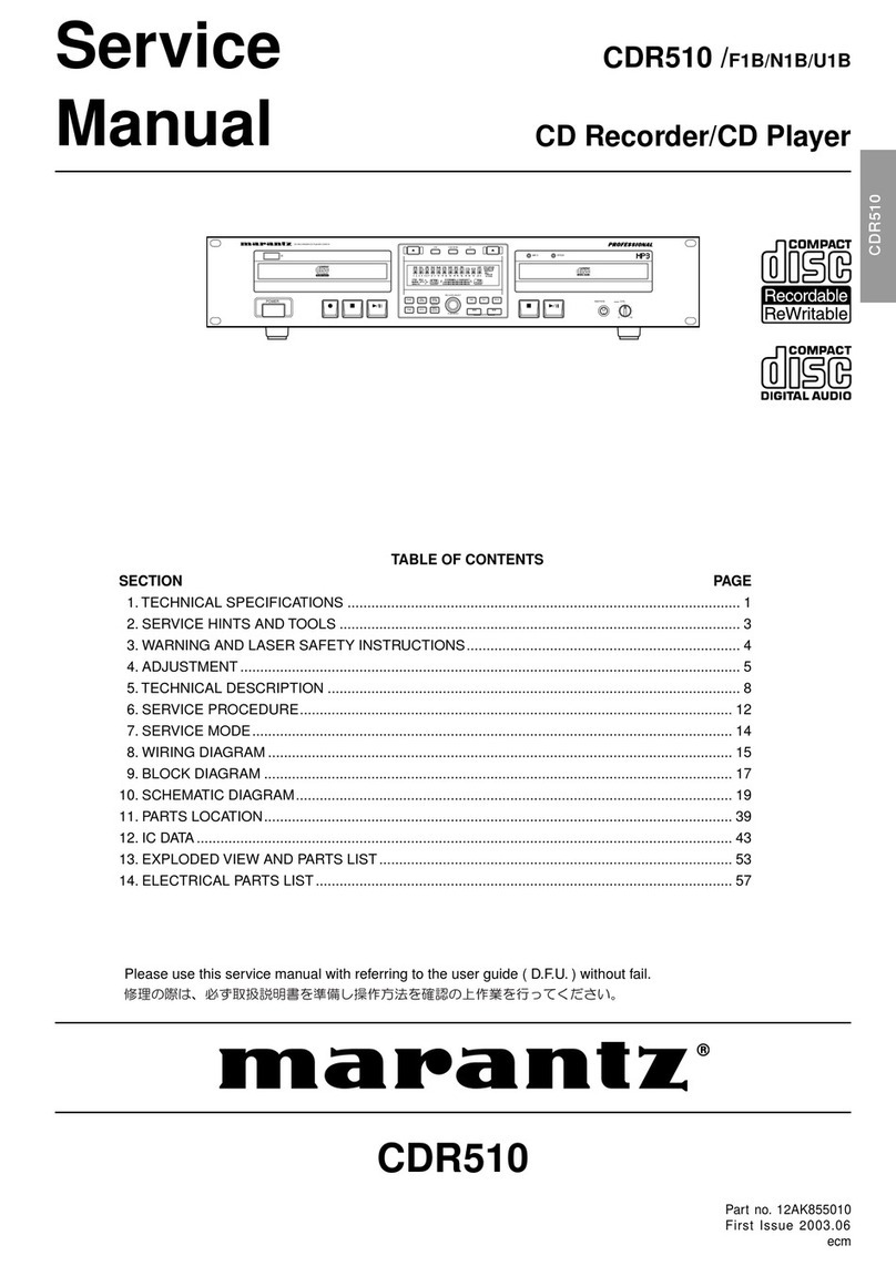 Marantz CDR510/F1B Service manual