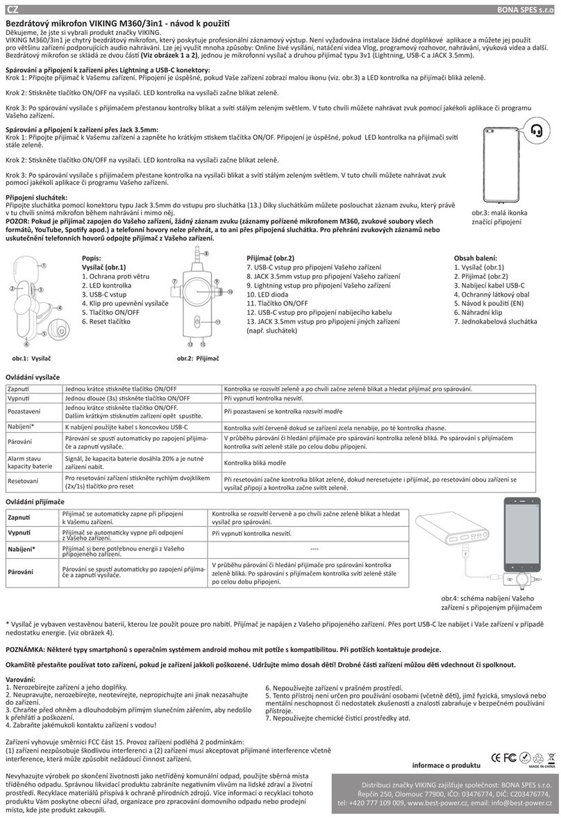 Viking M360 User manual