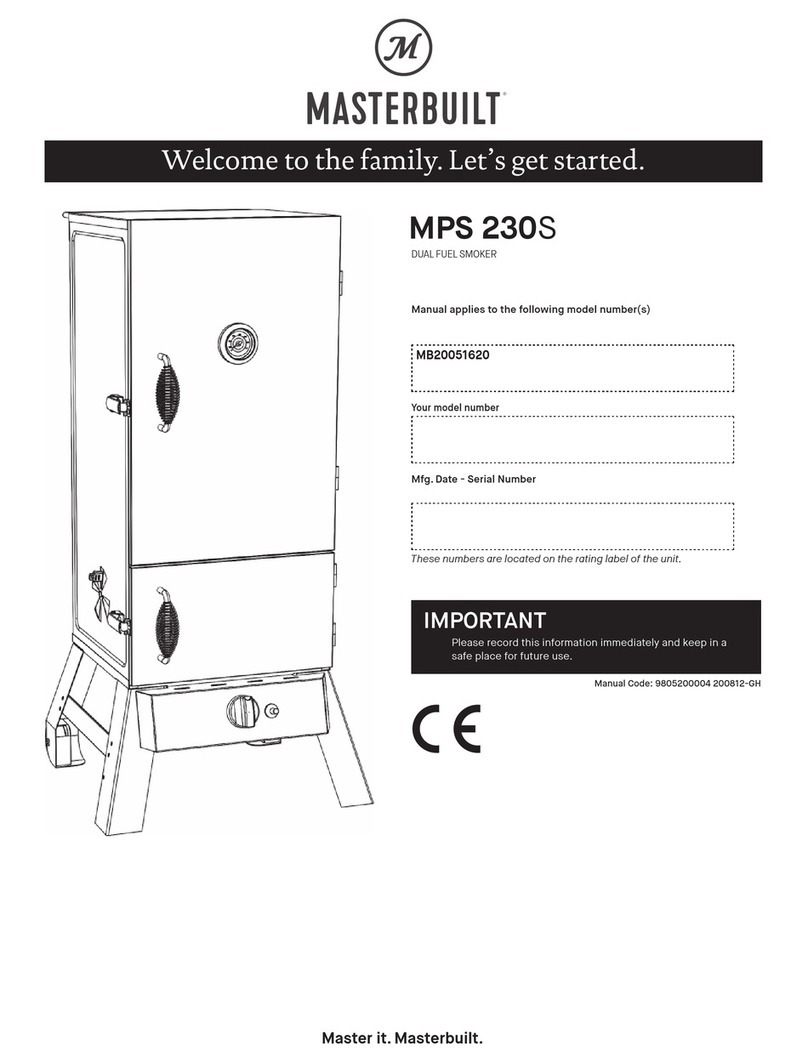 Masterbuilt MB20051620 User manual Masterbuilt MB20051620 User manual