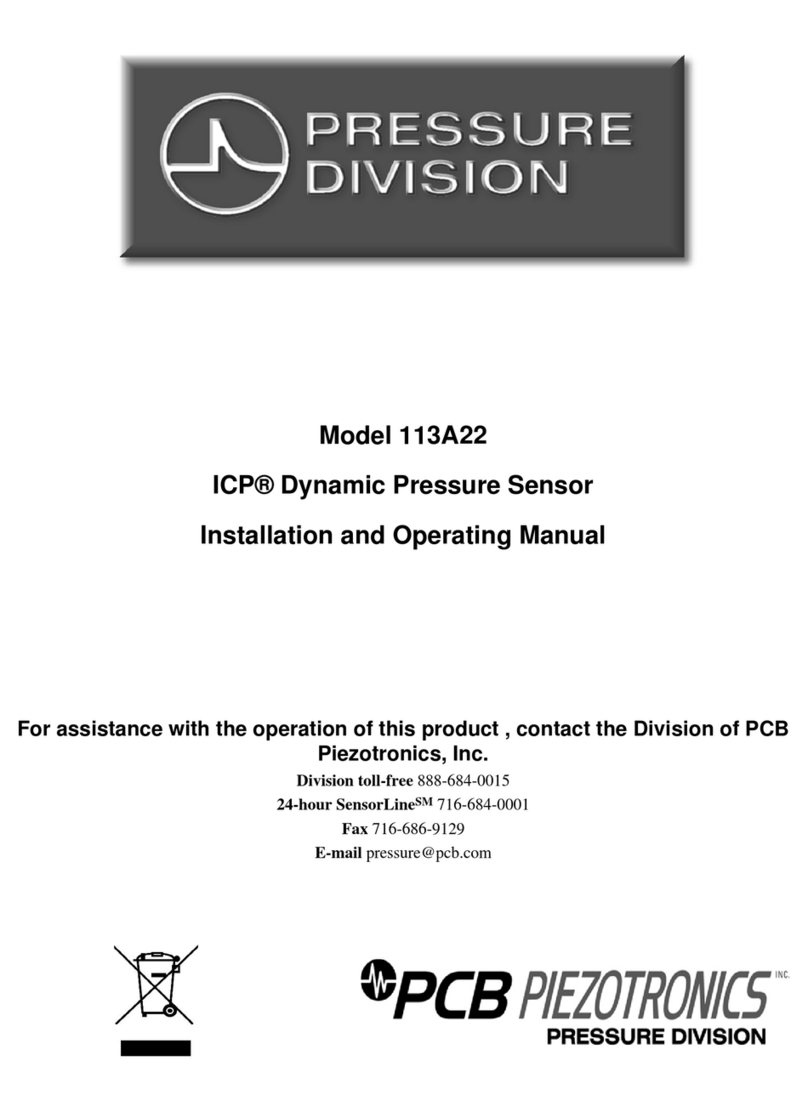 PCB Piezotronics ICP 113A22 Installation and operating manual