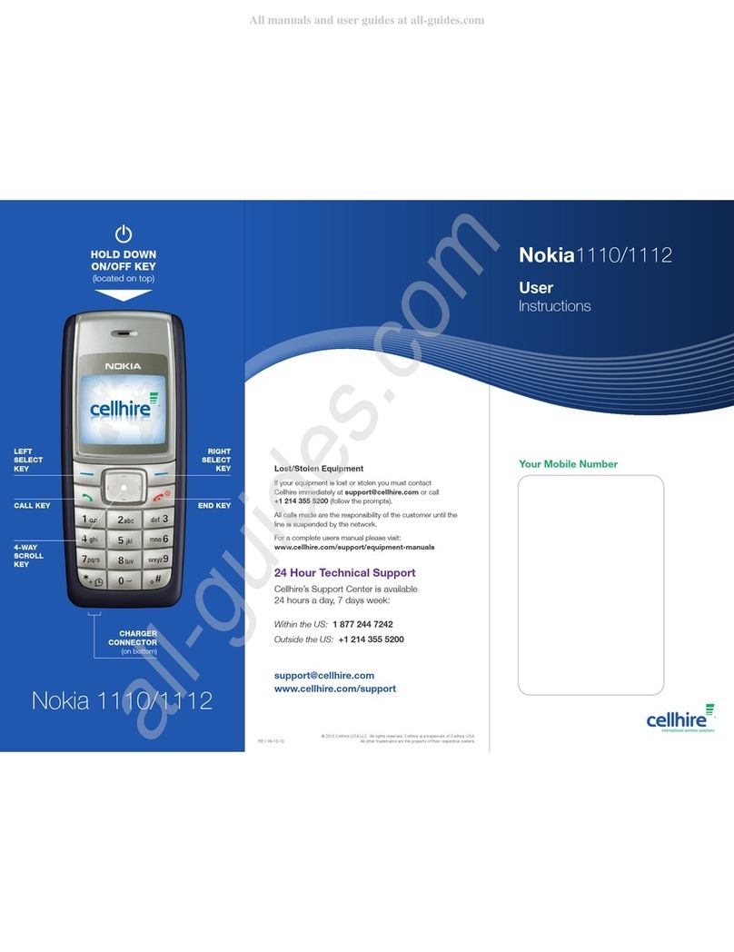 Nokia 1110 User manual