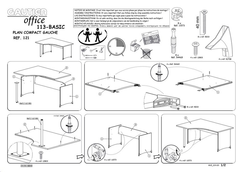 Gautier Office 113-BASIC Assembly instructions Gautier Office 113-BASIC Assembly instructions