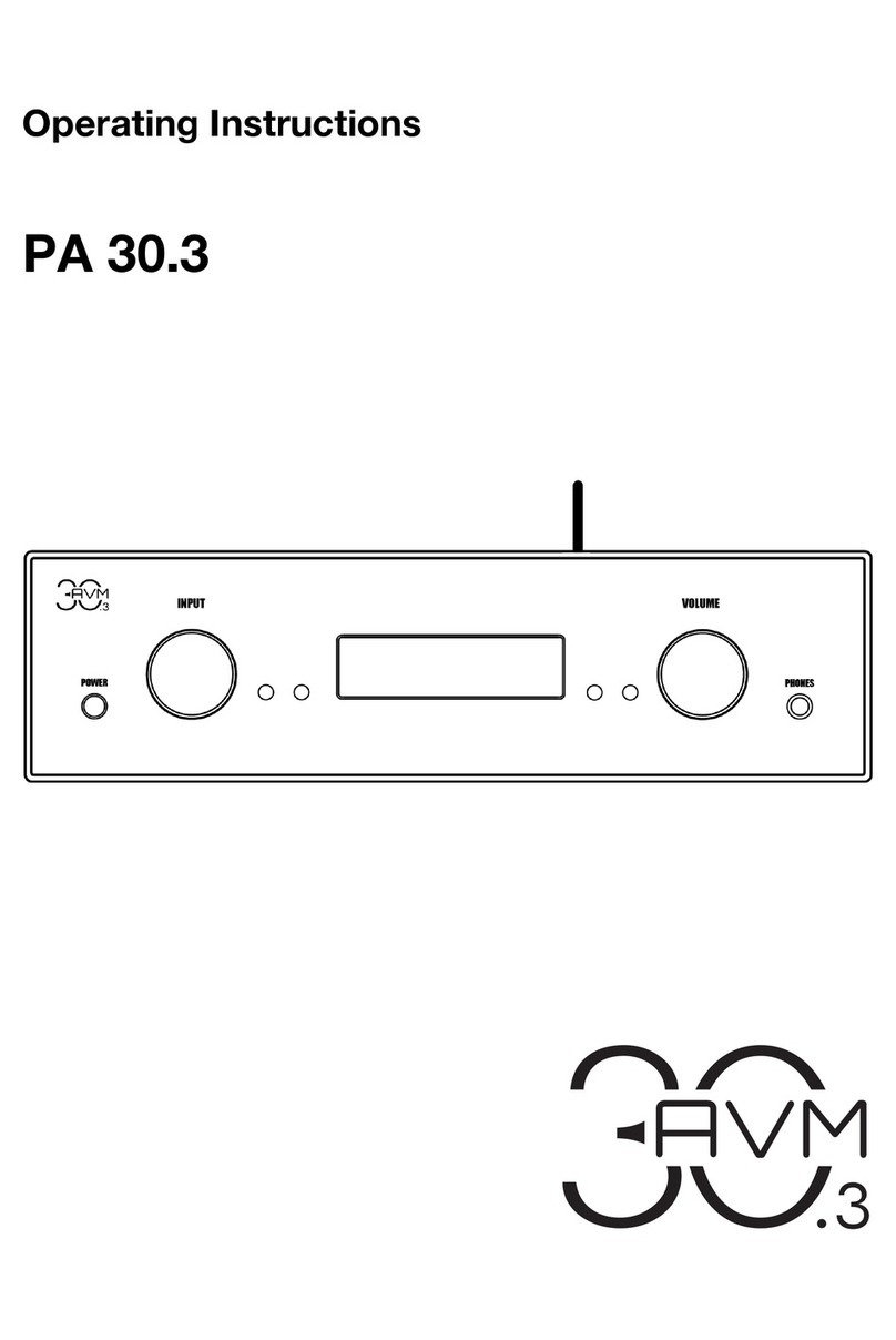 AVM PA 30.3 operating instructions