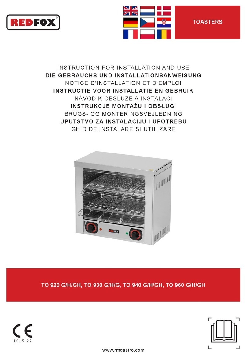 Redfox TO 920 G Instructions for installation and use
