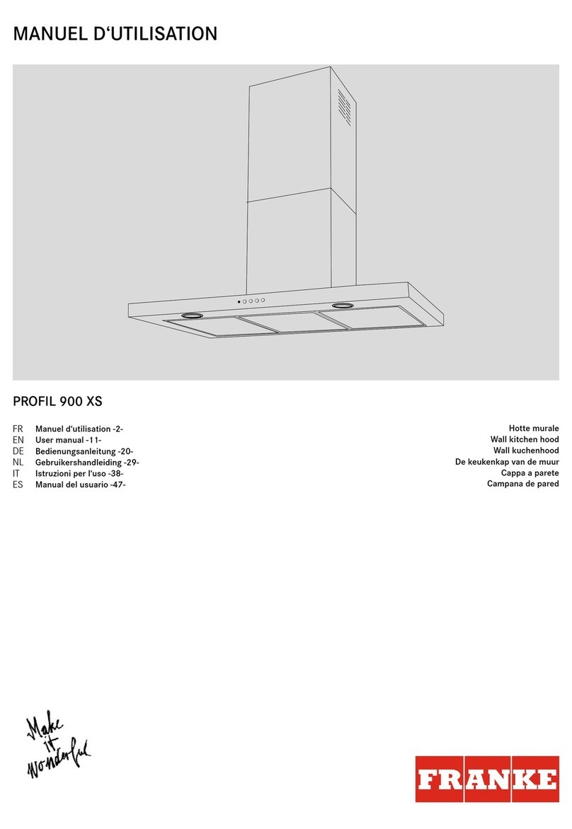 Franke PROFIL 900 XS user manual
