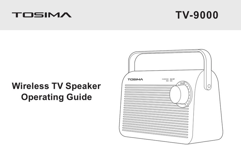 Tosima TV-9000 operating guide