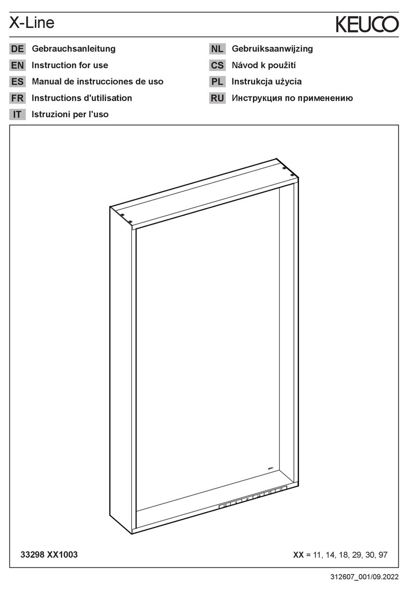 KEUCO X-Line 33298 1003 Series Instructions for use