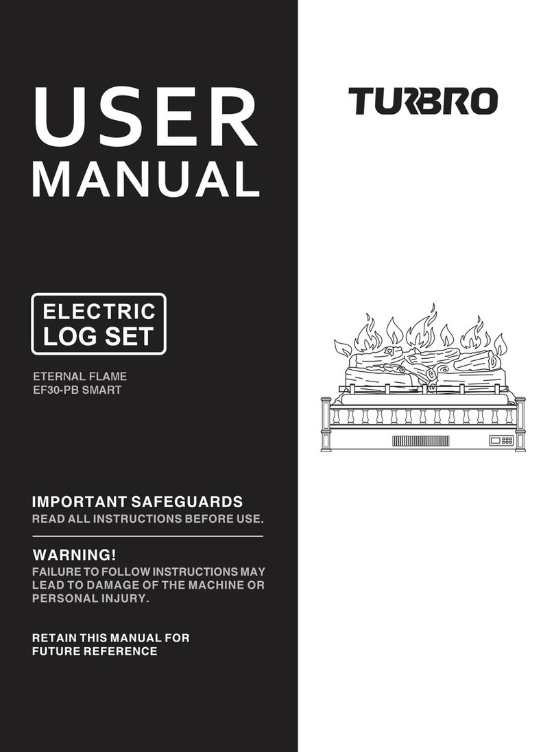 TURBRO ETERNAL FLAME EF30-PB SMART user manual