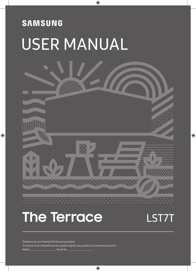 Samsung The Terrace LST7T Series User manual Samsung The Terrace LST7T Series User manual