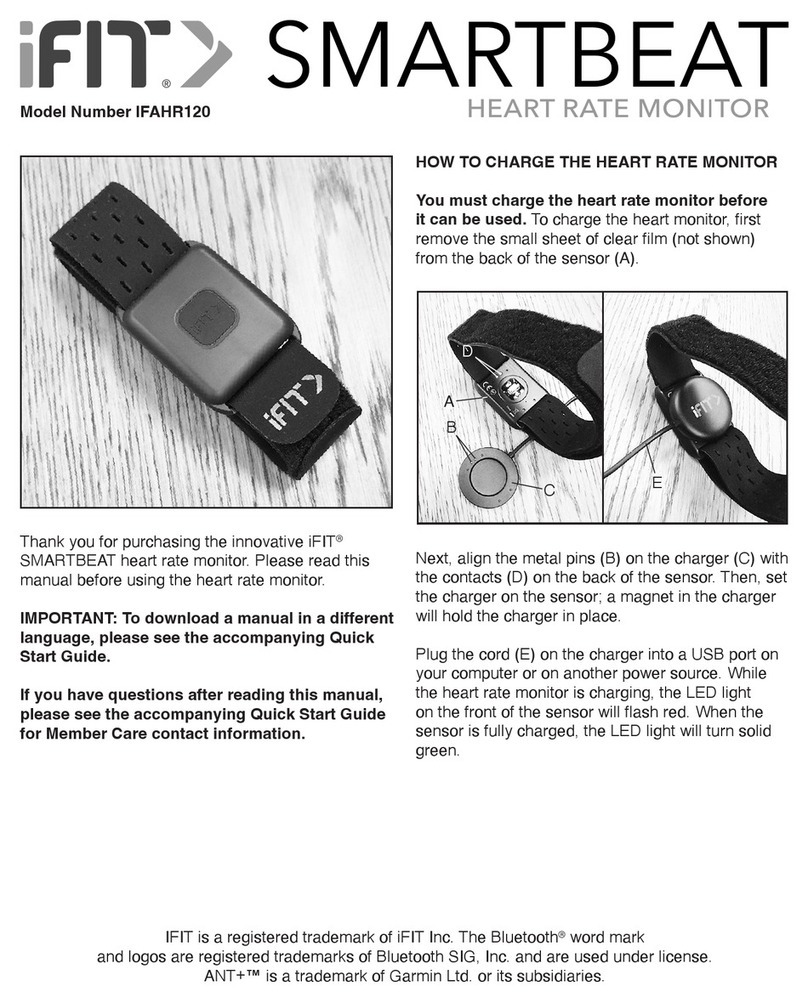 iFIT IFAHR120 quick start guide