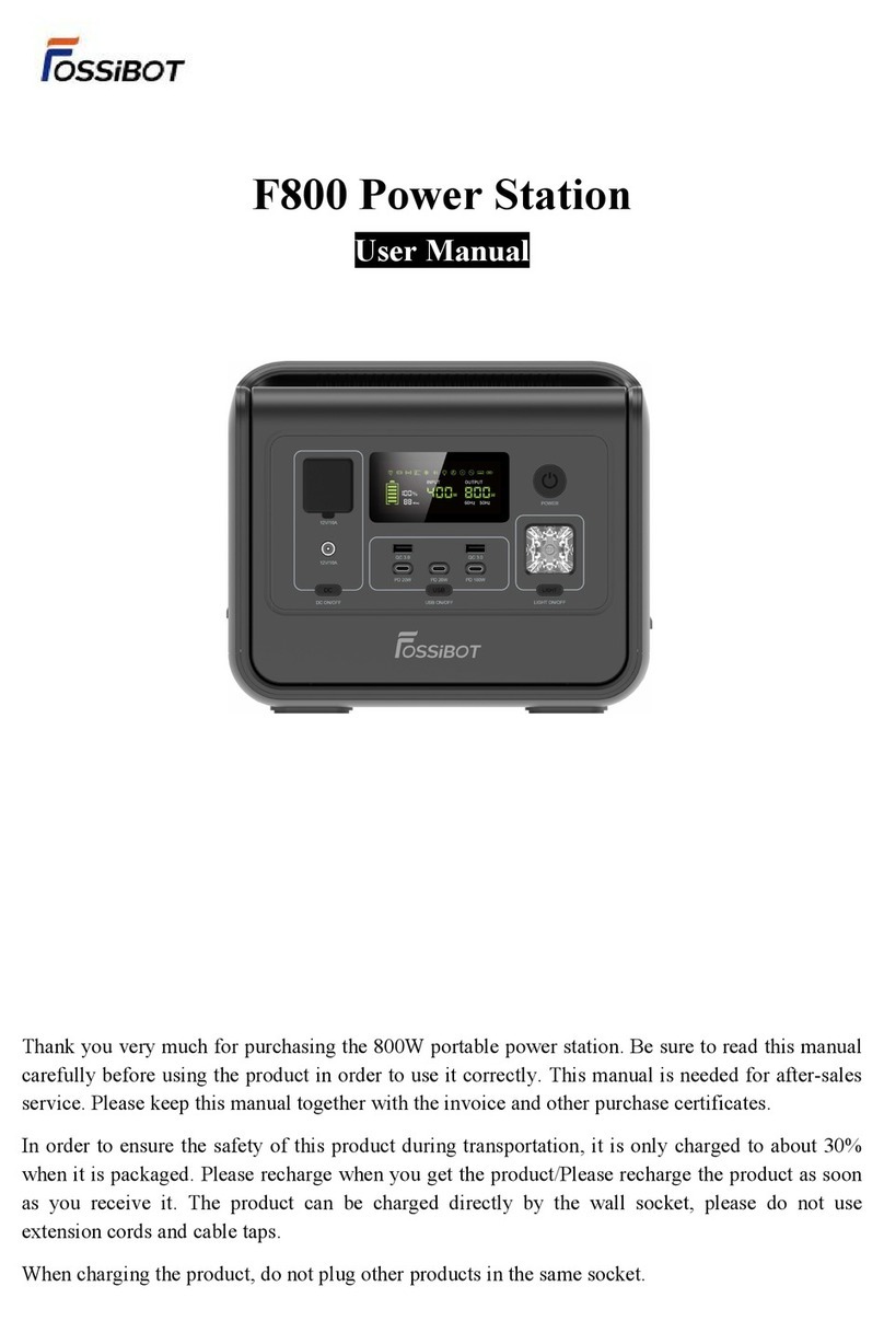 FOSSIBOT F800 user manual