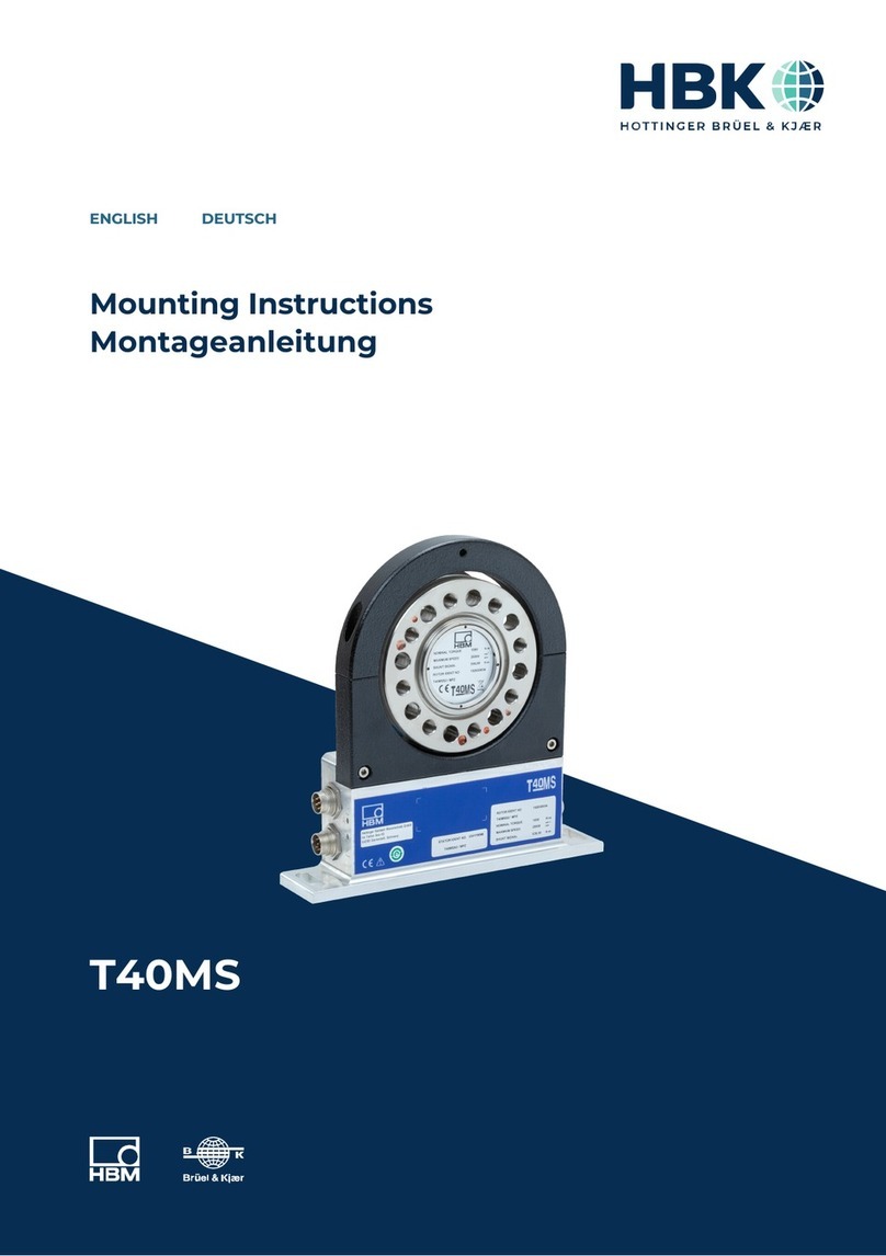 HBK T40MS Mounting instructions