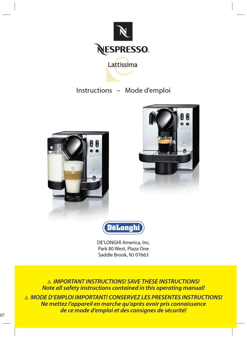 DeLonghi Nespresso EN670B User manual
