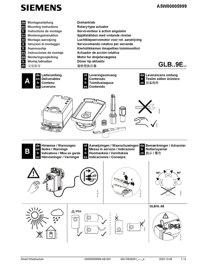 Siemens GLB 9E Series User manual